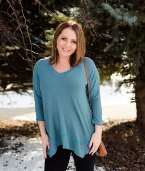 PLAY ME A LITTLE TUNIC IN TEAL in store