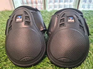 Pony size Premier Equine Black fetlock boots FREE POSTAGE  🟢