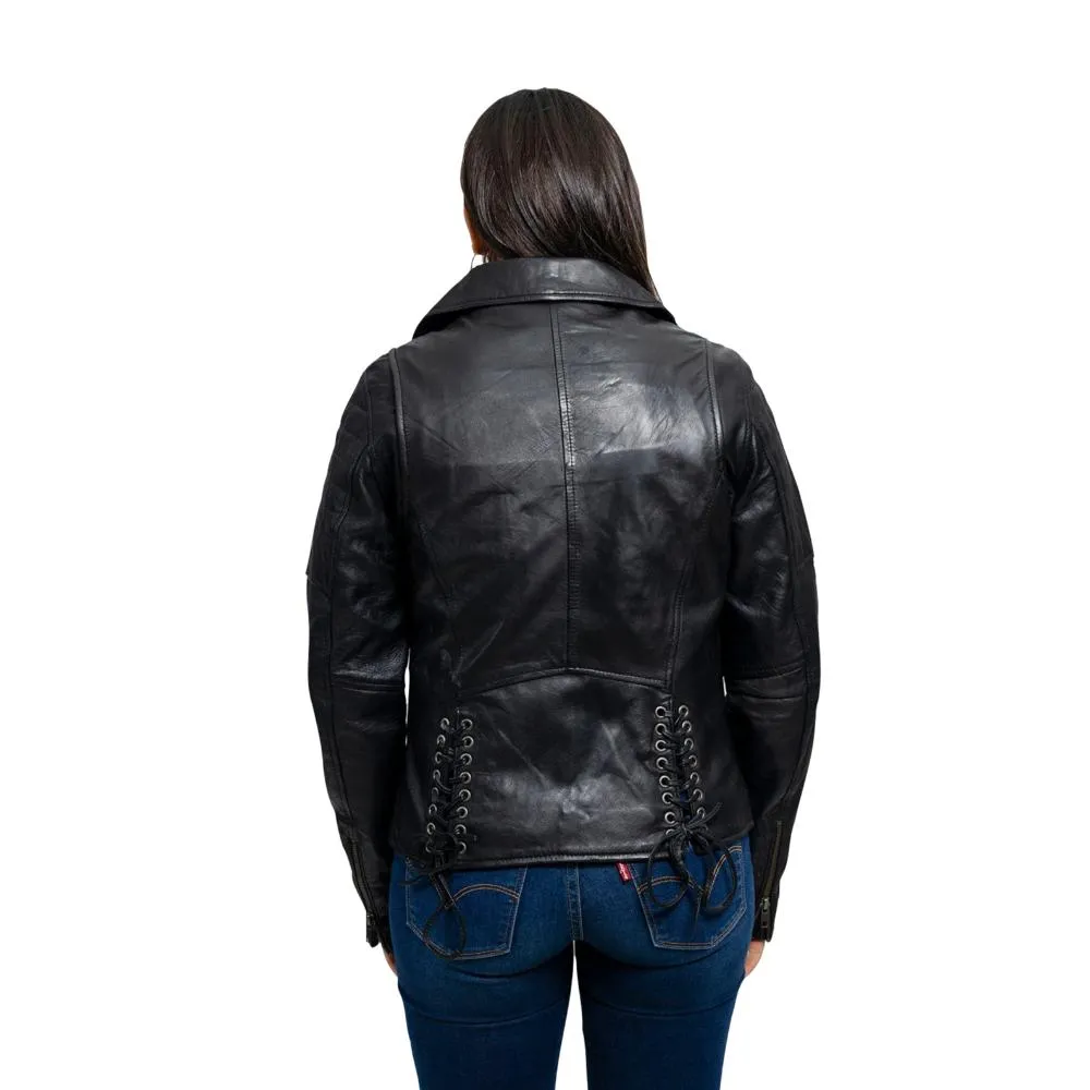 Princess - Women's Fashion Lambskin Leather Jacket (Black)