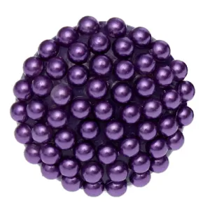 Purple Large Beaded Fashion Ring