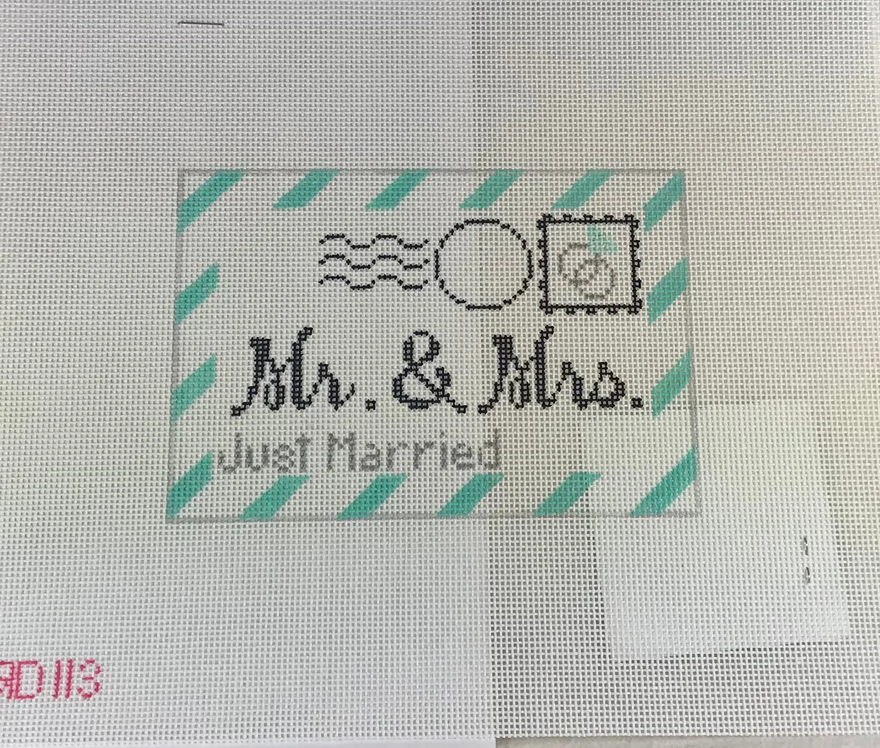 *Rachel Donley Needlepoint RD113 Mini Wedding Letter