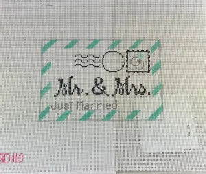 *Rachel Donley Needlepoint RD113 Mini Wedding Letter