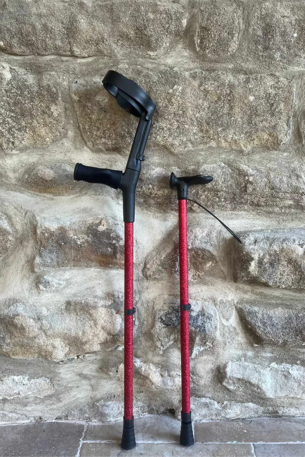 Red Glitter Walking Stick