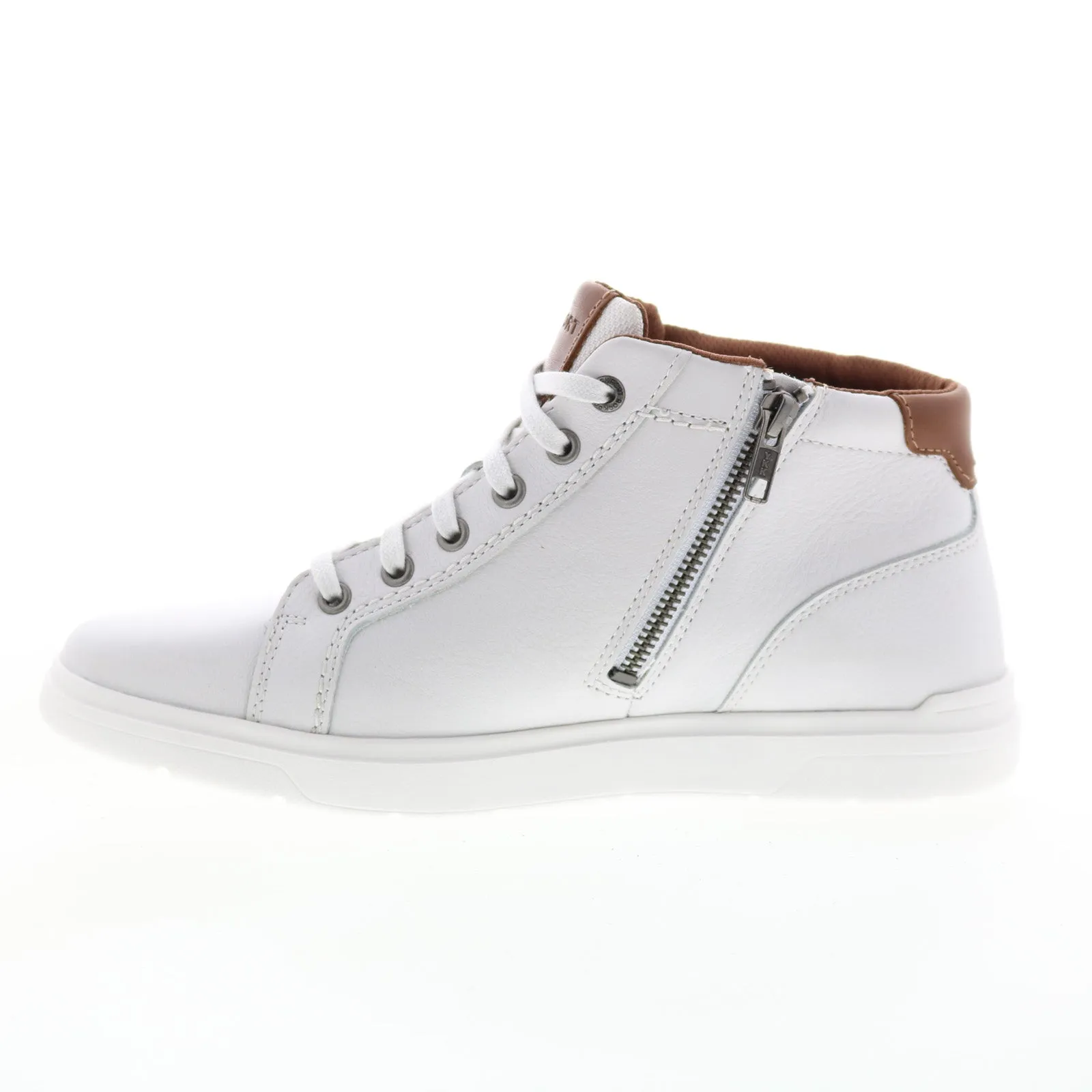 Rockport Total Motion Lite Zip Chukka CI6310 Mens White Wide Chukkas Boots