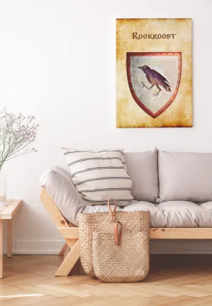 Rookroost Heraldry of Greyhawk Anna Meyer Cartography Canvas Art Print