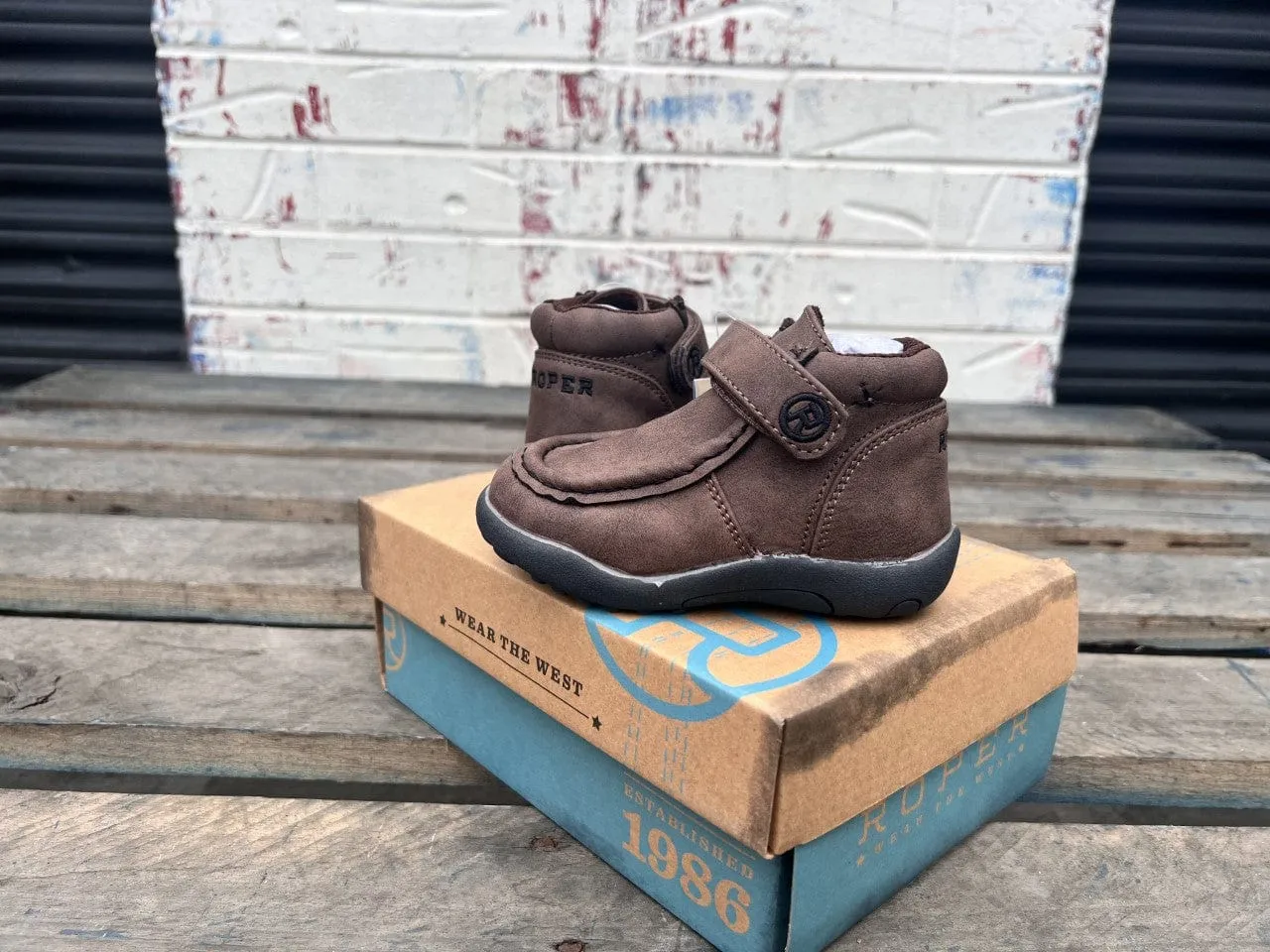 Roper Mocs Toddler Brown