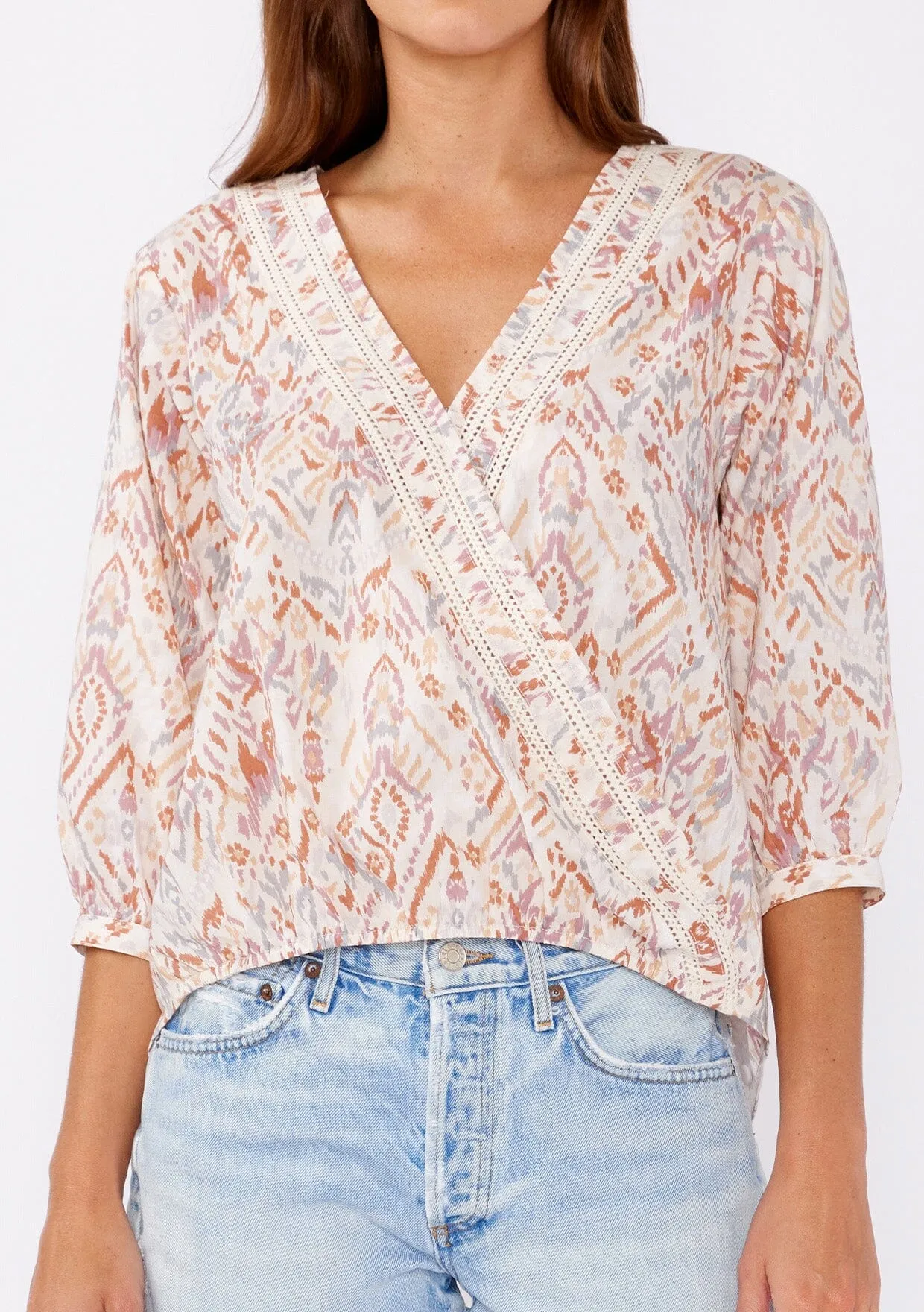 Sand Dune Surplice Top