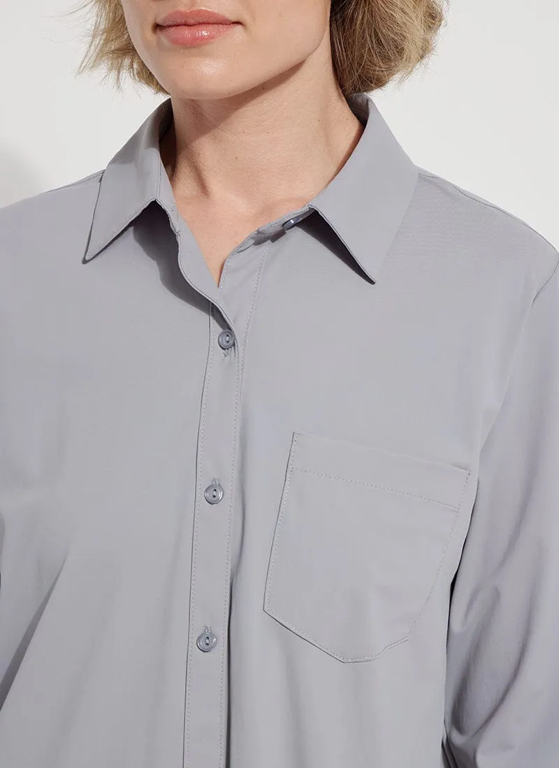 Schiffer Button Down- Shadow Gray