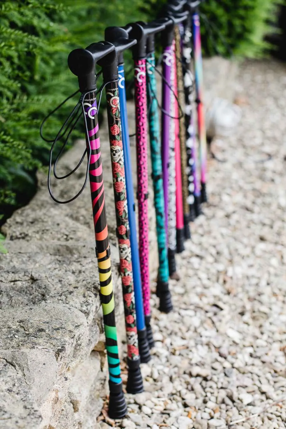 Skulls & Roses Walking Stick