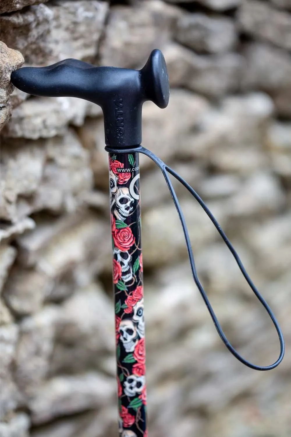 Skulls & Roses Walking Stick