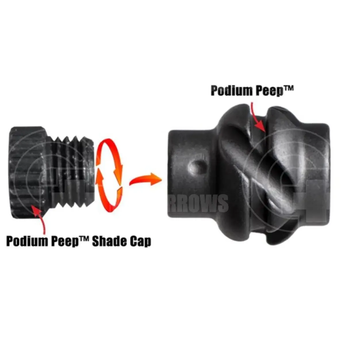 Specialty Archery Podium Peep Shade Cap