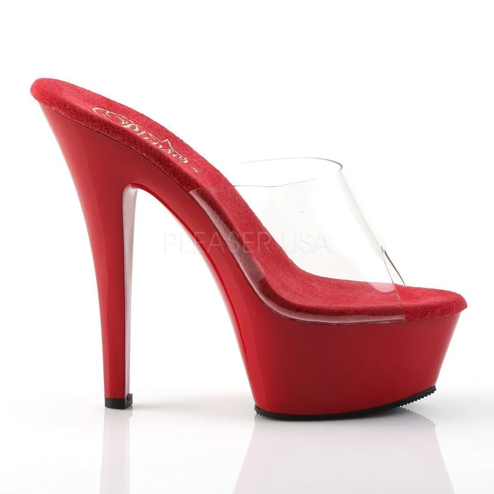 SS-KISS-201 Platform Sandal | Clear Vinyl