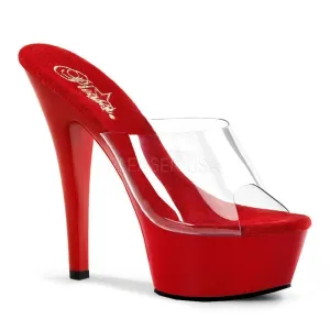 SS-KISS-201 Platform Sandal | Clear Vinyl