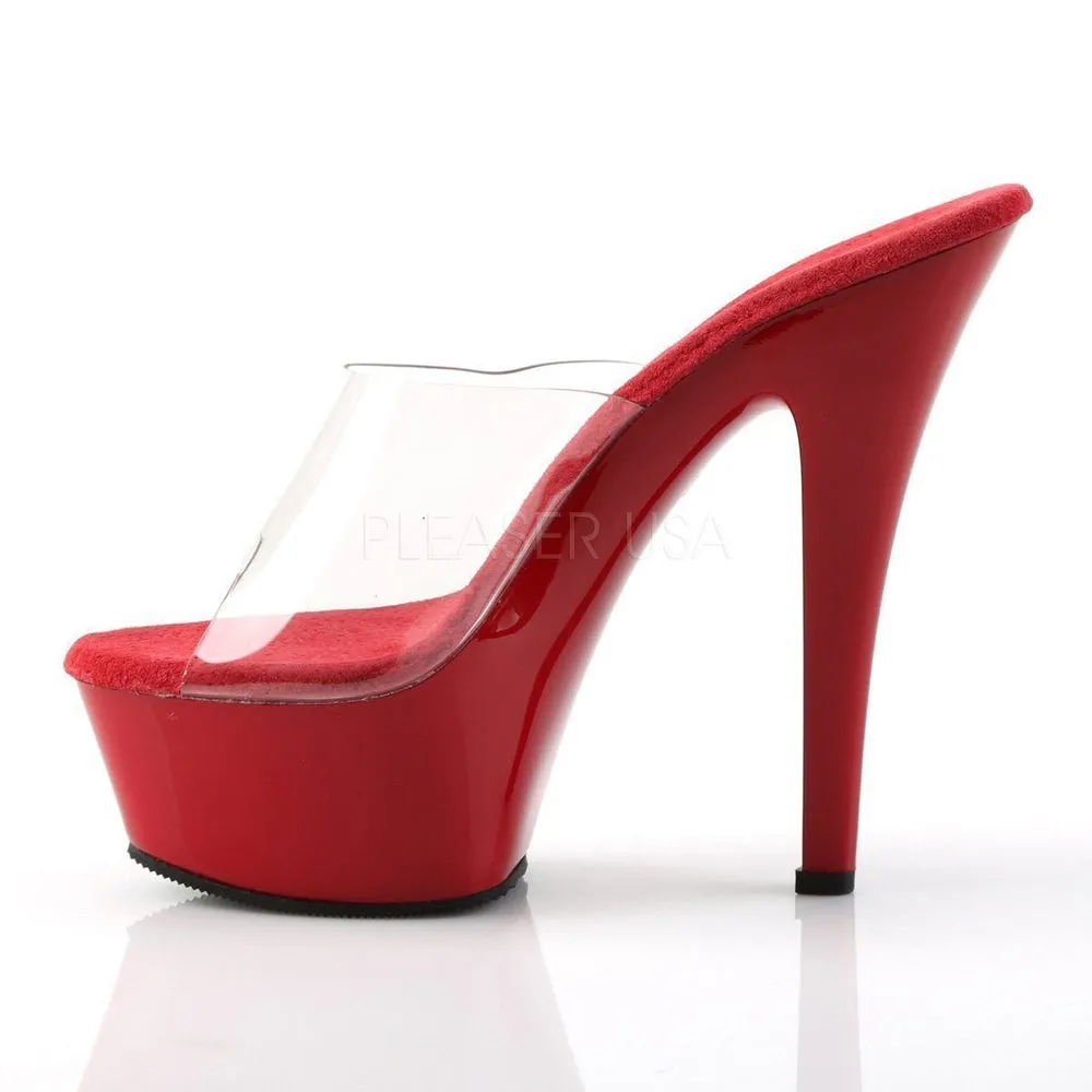 SS-KISS-201 Platform Sandal | Clear Vinyl