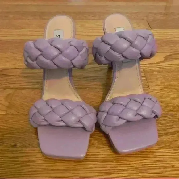 Steve Madden Kenley Lavender Braided Heels, Womens size 6.5
