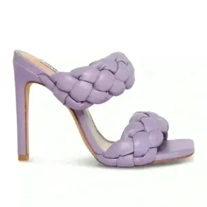 Steve Madden Kenley Lavender Braided Heels, Womens size 6.5