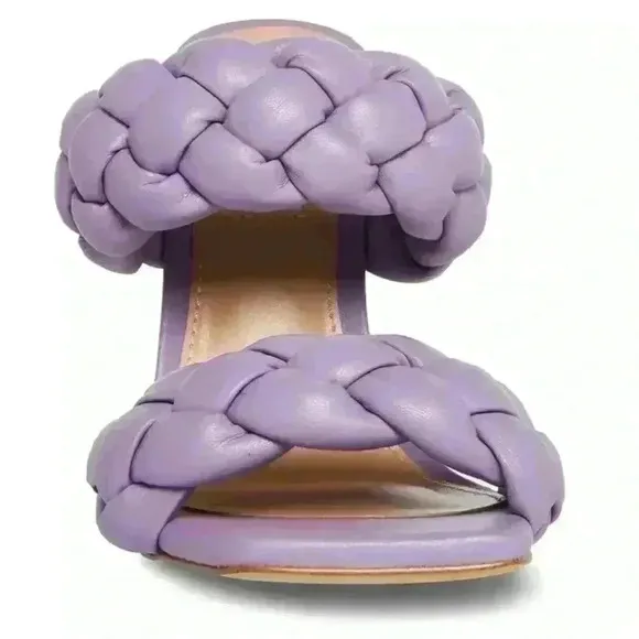 Steve Madden Kenley Lavender Braided Heels, Womens size 6.5