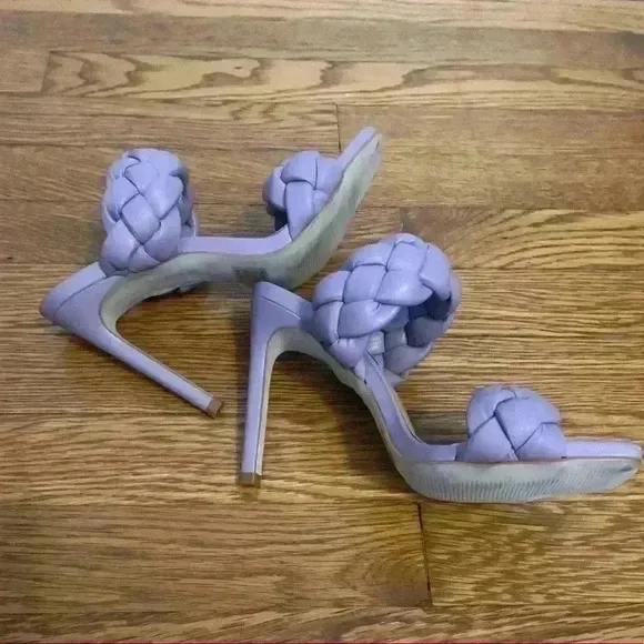 Steve Madden Kenley Lavender Braided Heels, Womens size 6.5