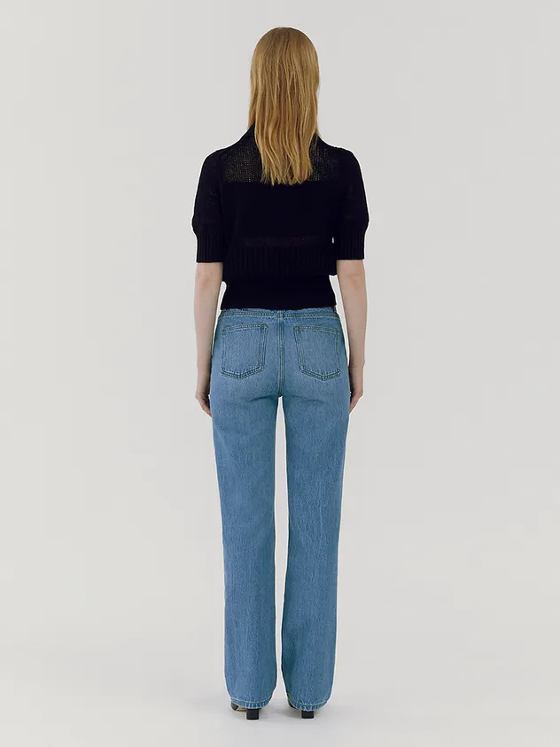 Straight Slim Jeans - Blue