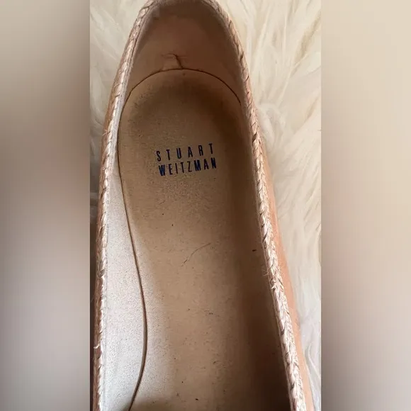 STUART WEITZMAN - Pre Owned Tan and Gold Tipadrille Nubuc Sz