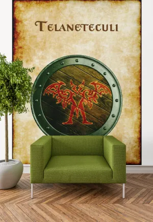 Telaneteculi Heraldry of Greyhawk Anna Meyer Cartography Canvas Art Print