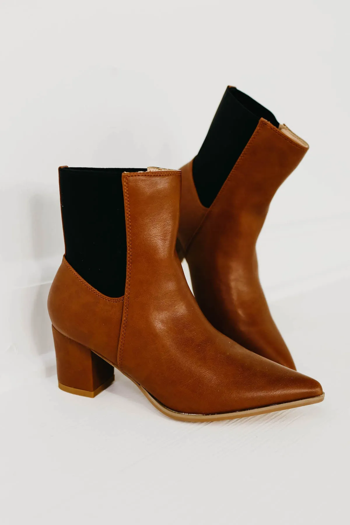 The Farrah Chelsea Bootie - Cognac