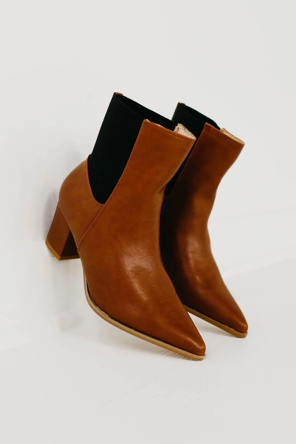 The Farrah Chelsea Bootie - Cognac