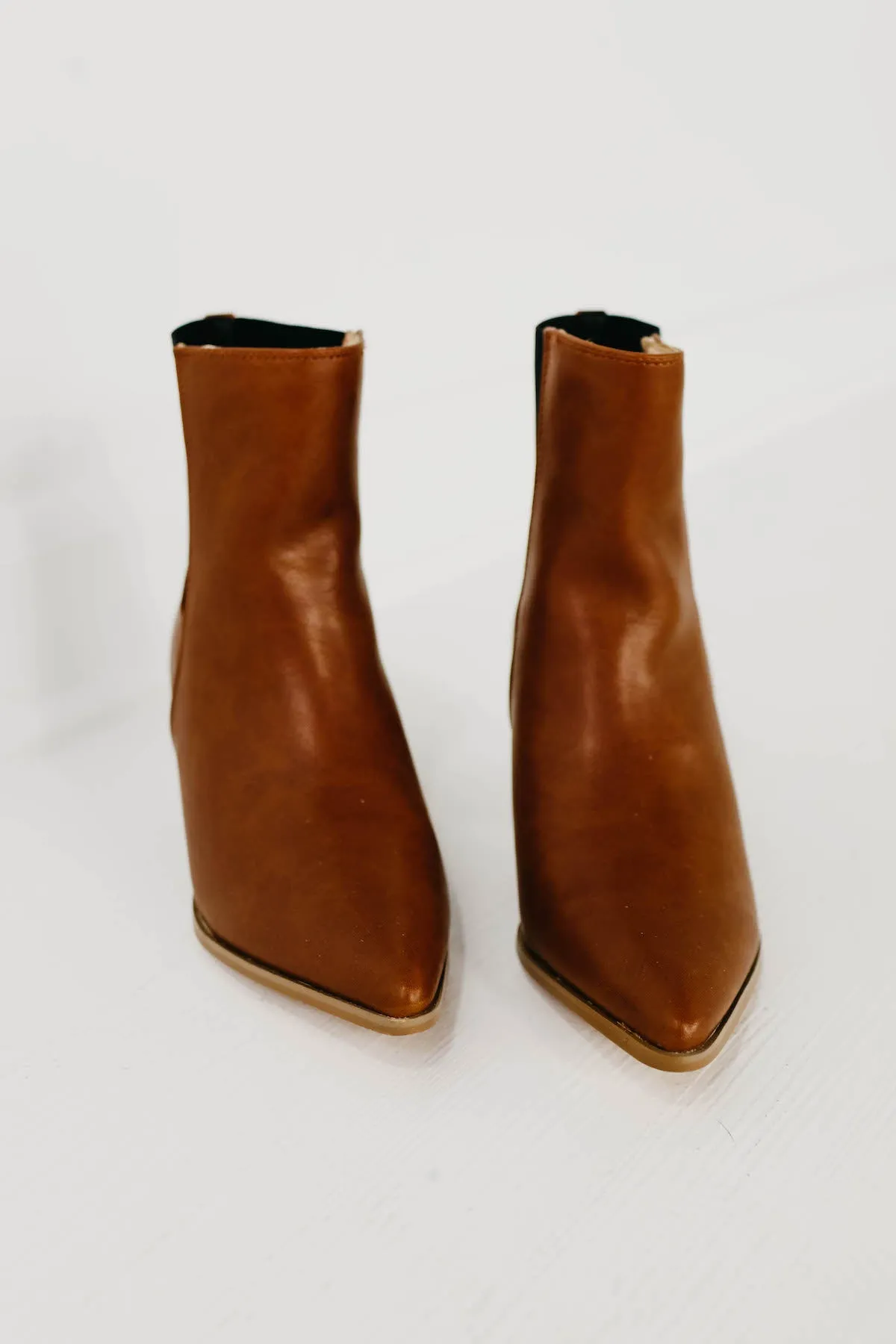 The Farrah Chelsea Bootie - Cognac