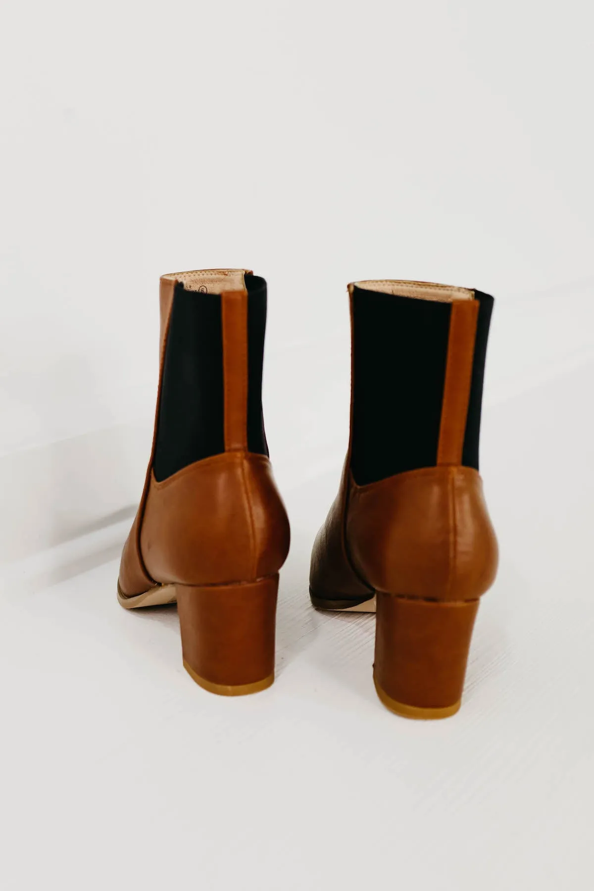 The Farrah Chelsea Bootie - Cognac