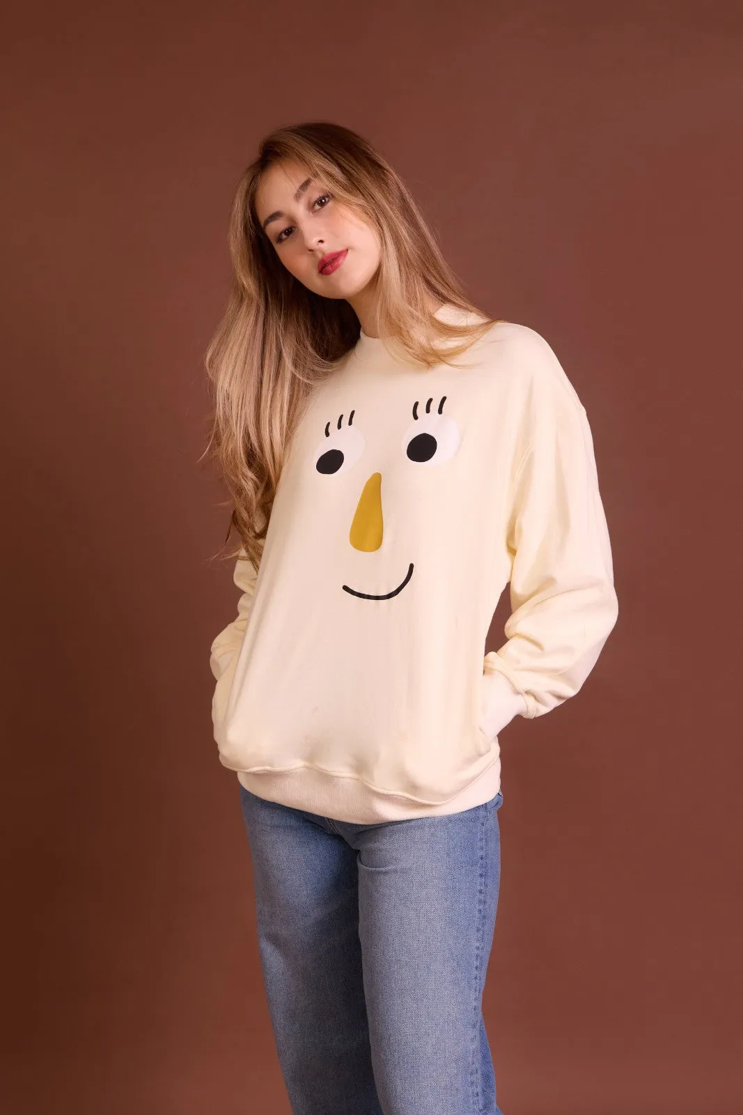 The Peep Jumper in Beige