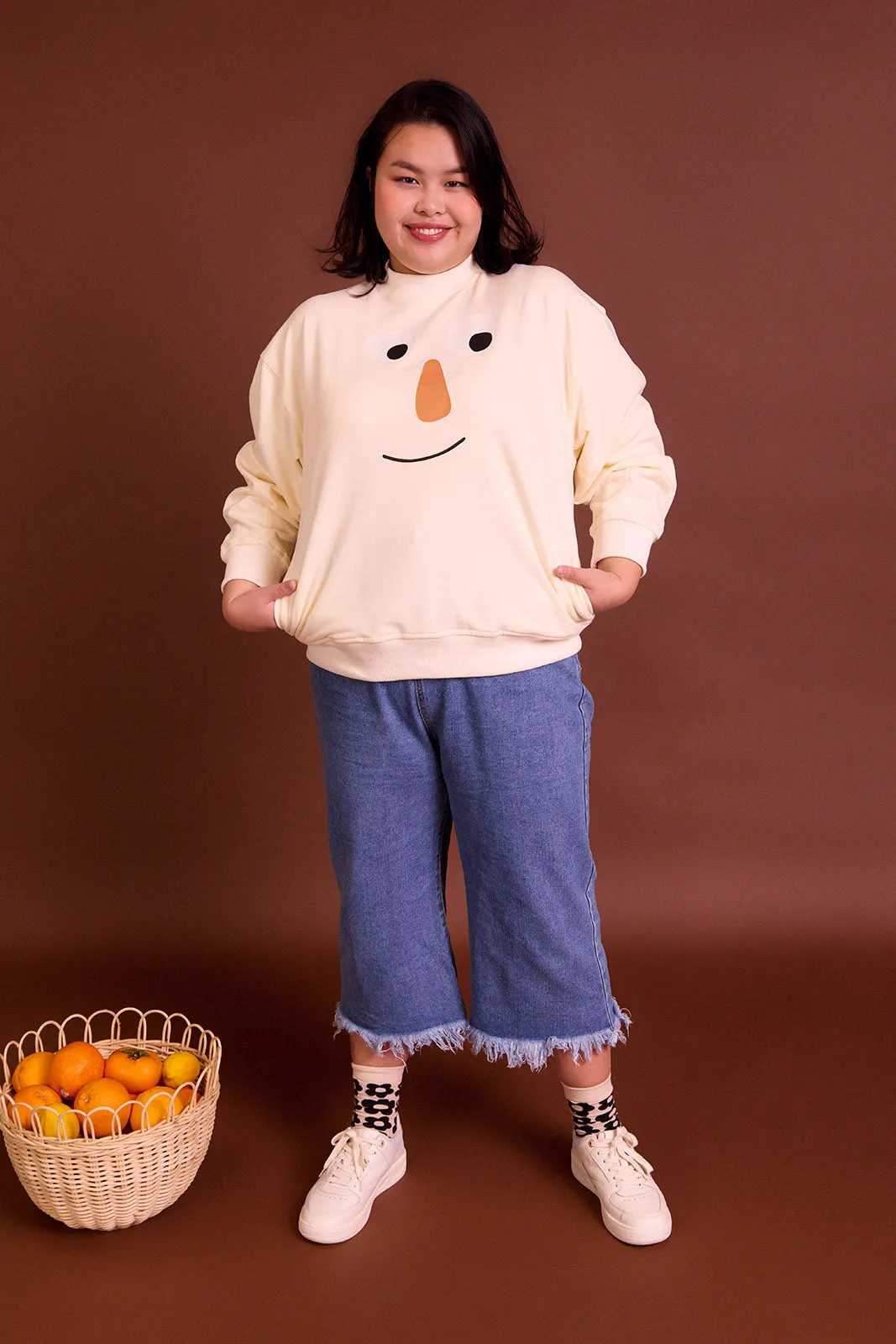 The Peep Jumper in Beige