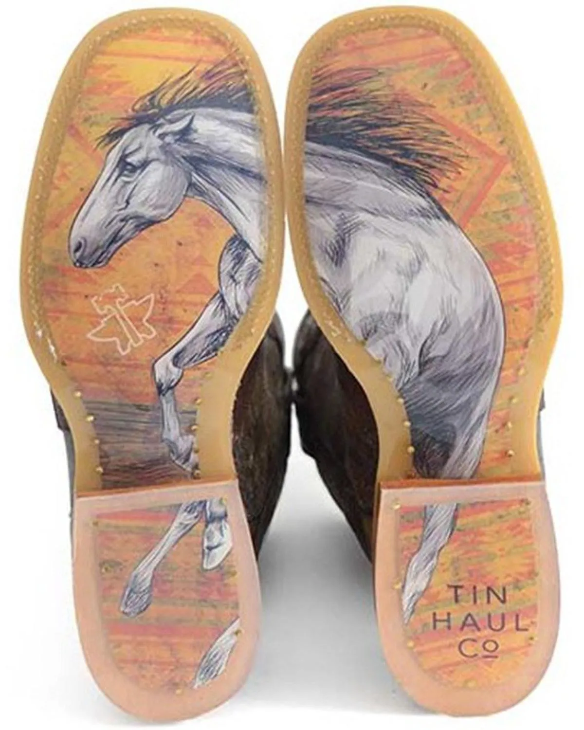 Tin Haul Women's Tribe Vibes Western Boot Broad Square Toe - 14-021-0007-1483