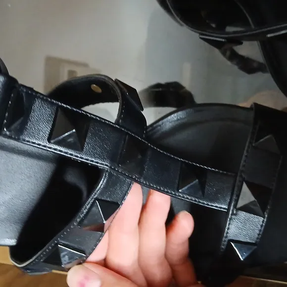 Torrid black studed stiletto heels size 8.5