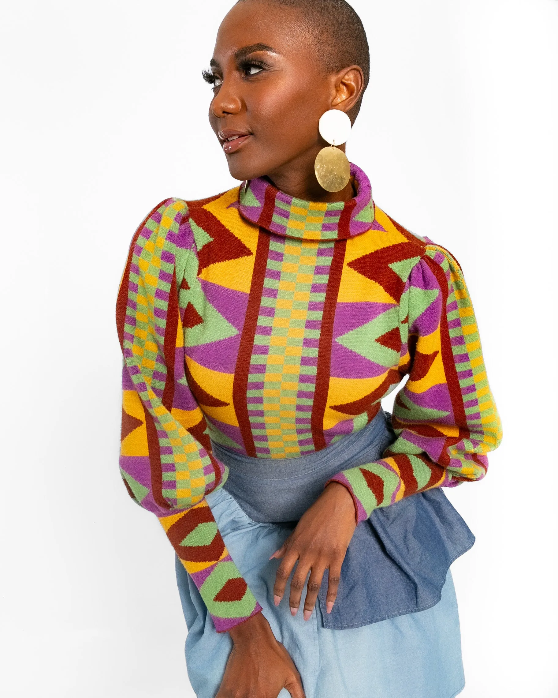 Tyra Puff Sleeve Sweater