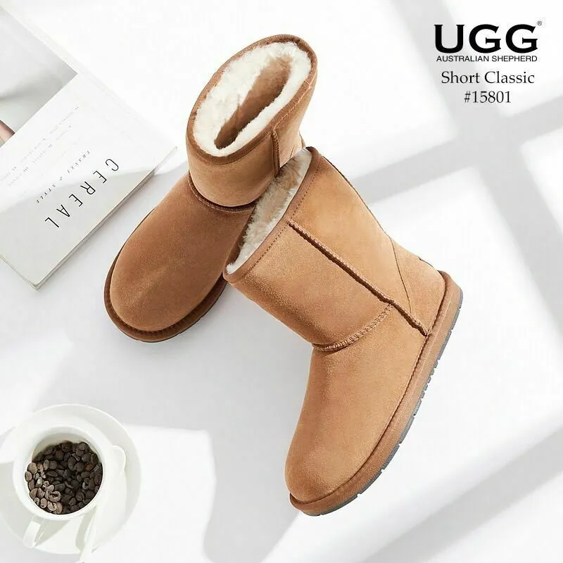 UGG AUSTRALIAN SHEPHERD™ Short Classic Boots Sheepskin Water Resistant #15801