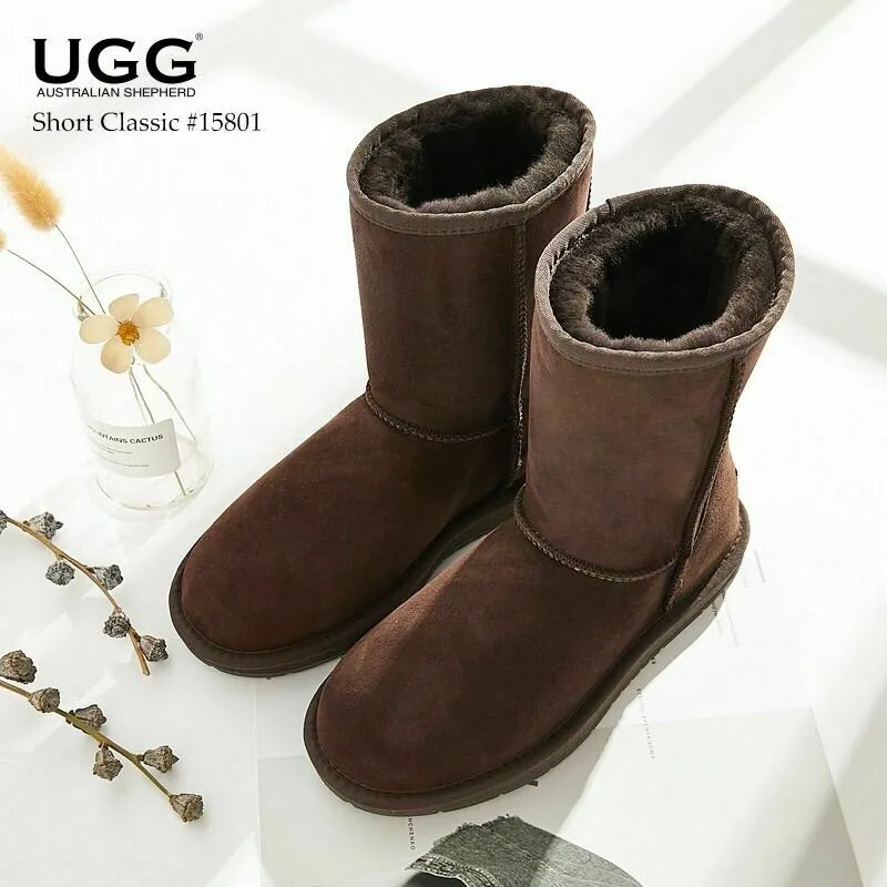 UGG AUSTRALIAN SHEPHERD™ Short Classic Boots Sheepskin Water Resistant #15801