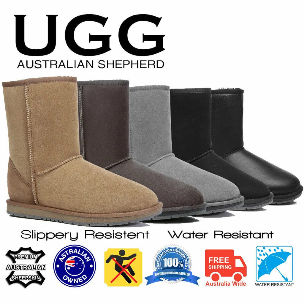 UGG AUSTRALIAN SHEPHERD™ Short Classic Boots Sheepskin Water Resistant #15801