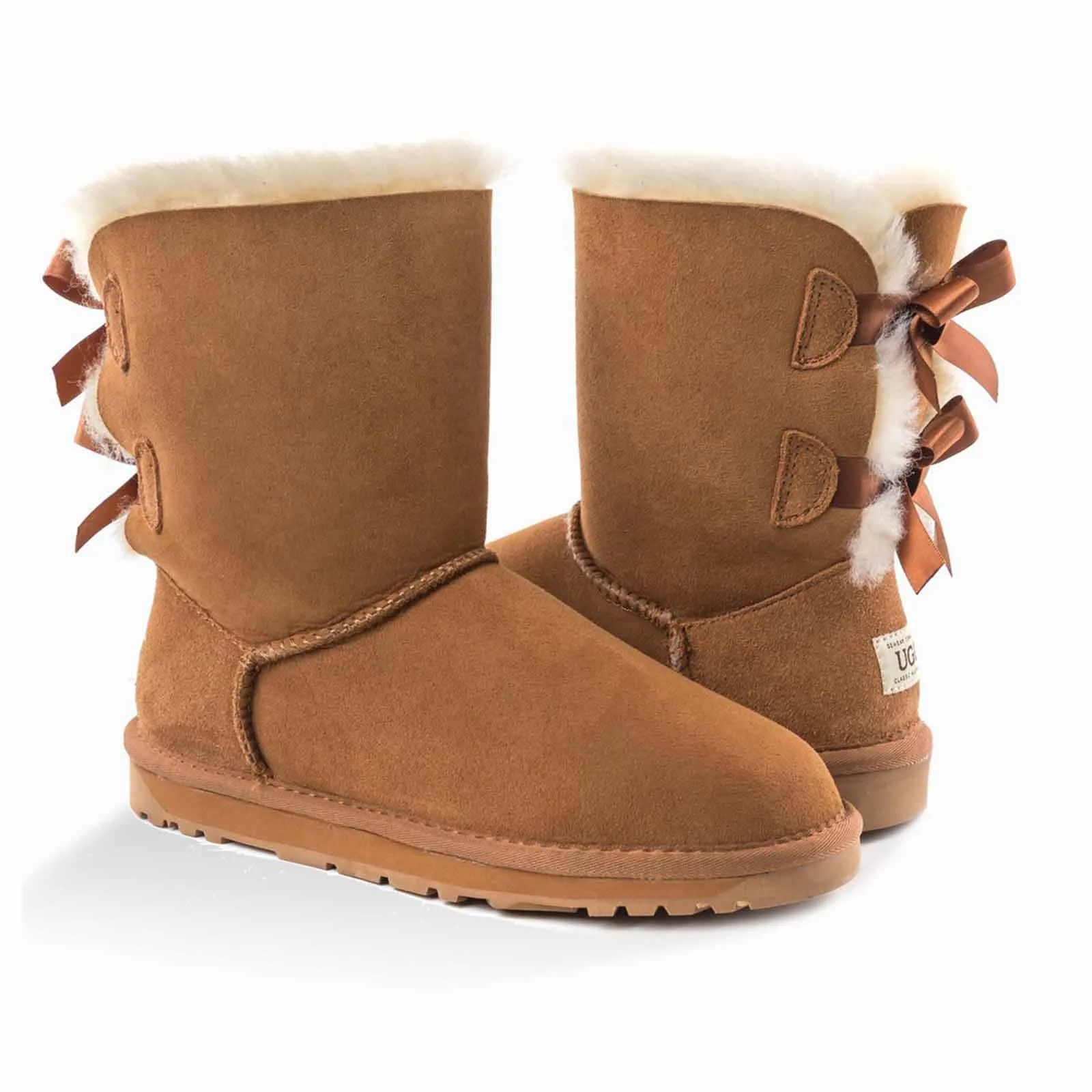 Ugg Boots Classic Bailey Bow Chestnut 41