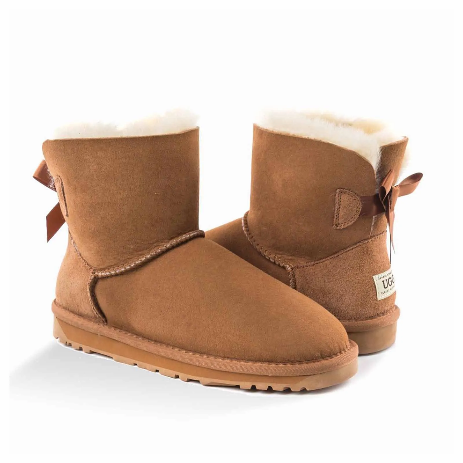 Ugg Boots Classic Mini Bailey Bow Chestnut 39