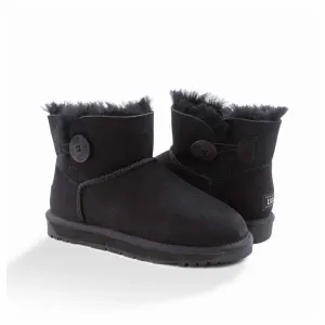 Ugg Boots Classic Mini Button Black 35