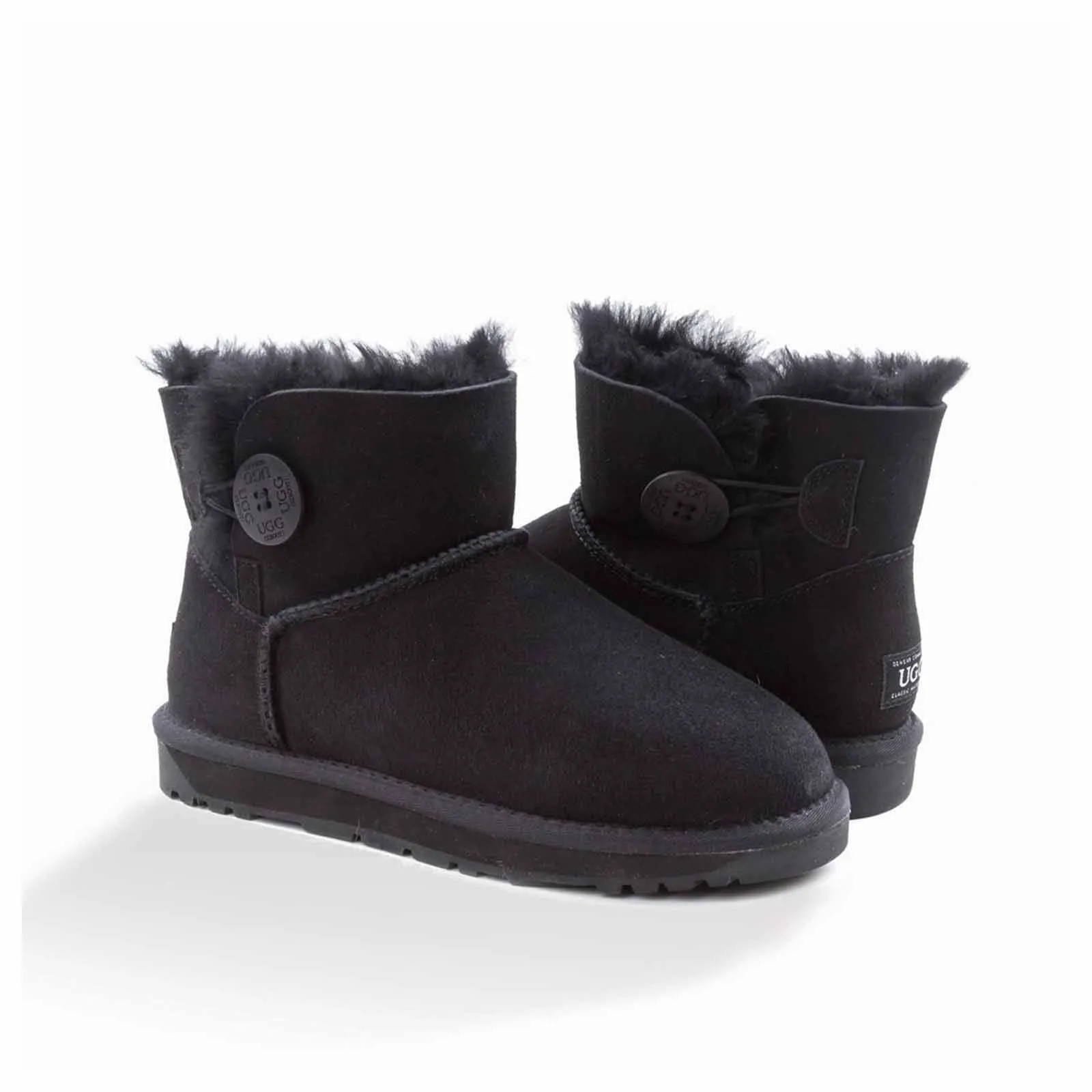 Ugg Boots Classic Mini Button Black 39