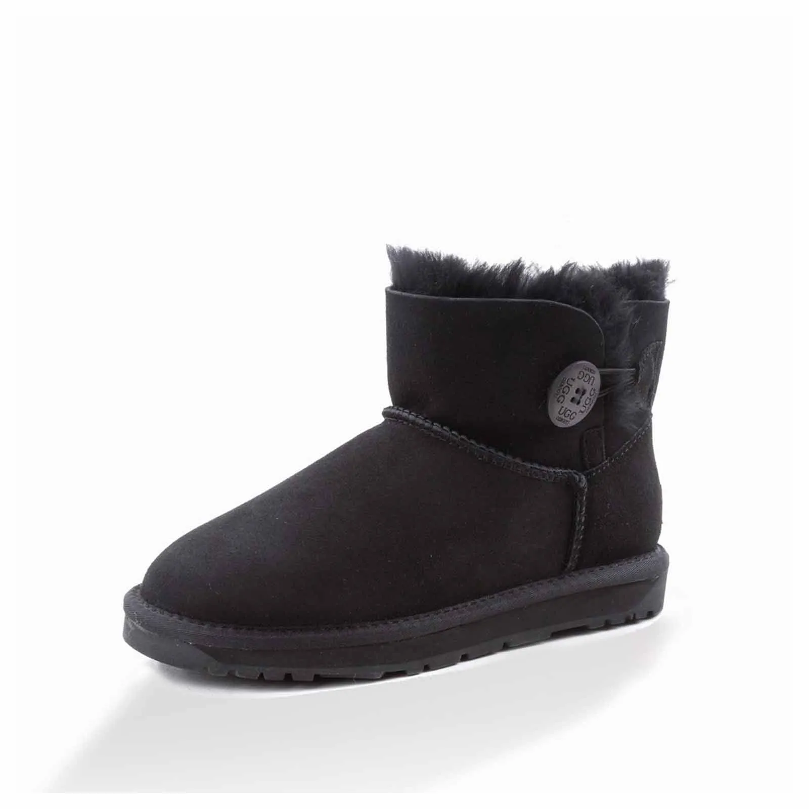 Ugg Boots Classic Mini Button Black 39