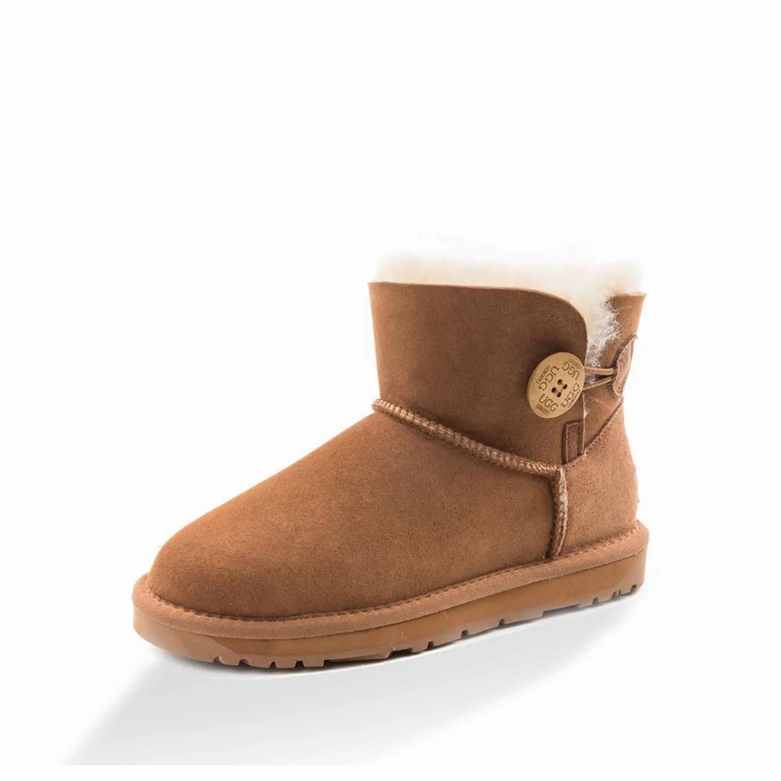 Ugg Boots Classic Mini Button Chestnut 40