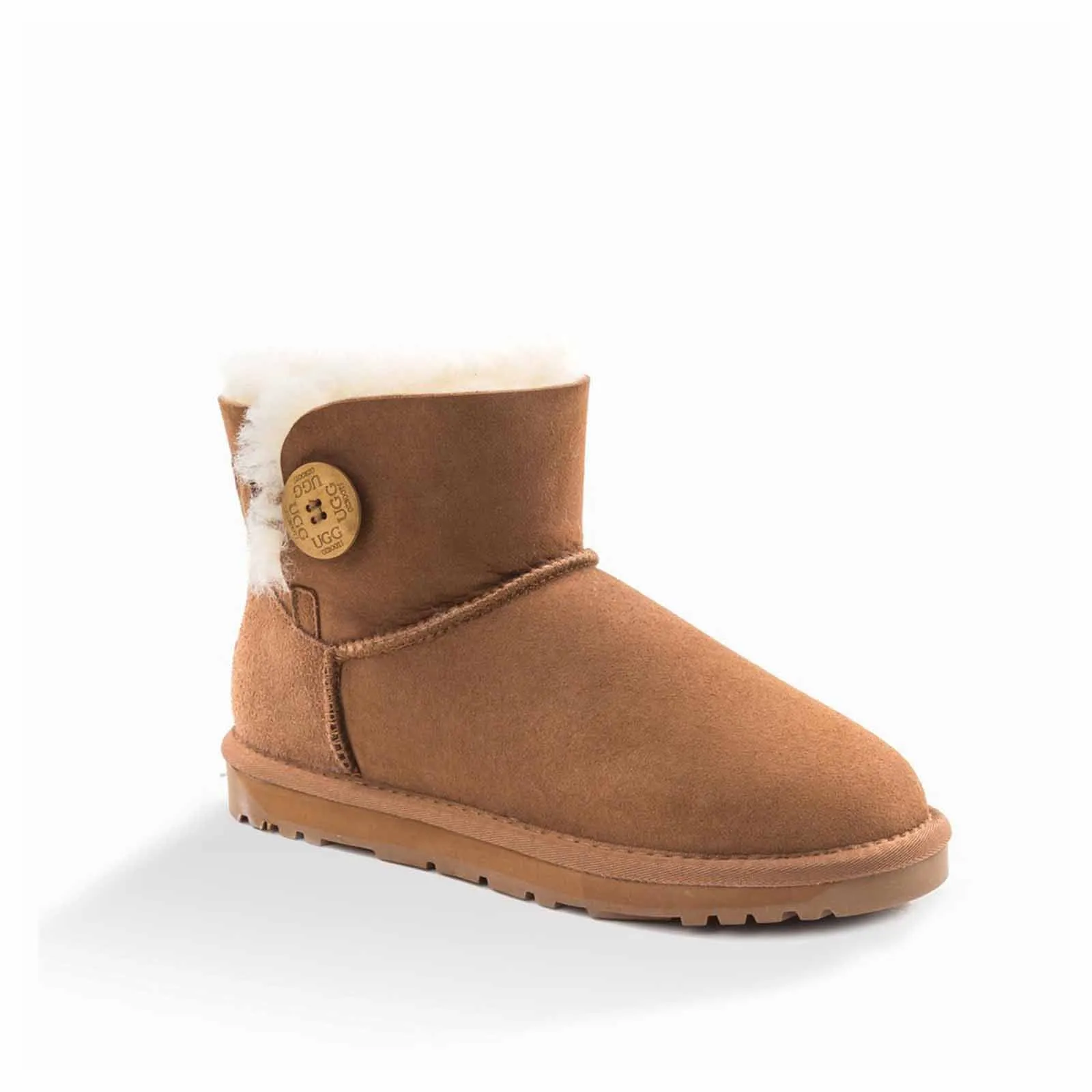 Ugg Boots Classic Mini Button Chestnut 40