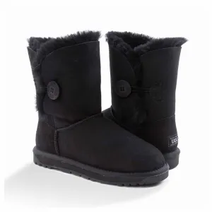Ugg Boots Classic Short Button Black 40