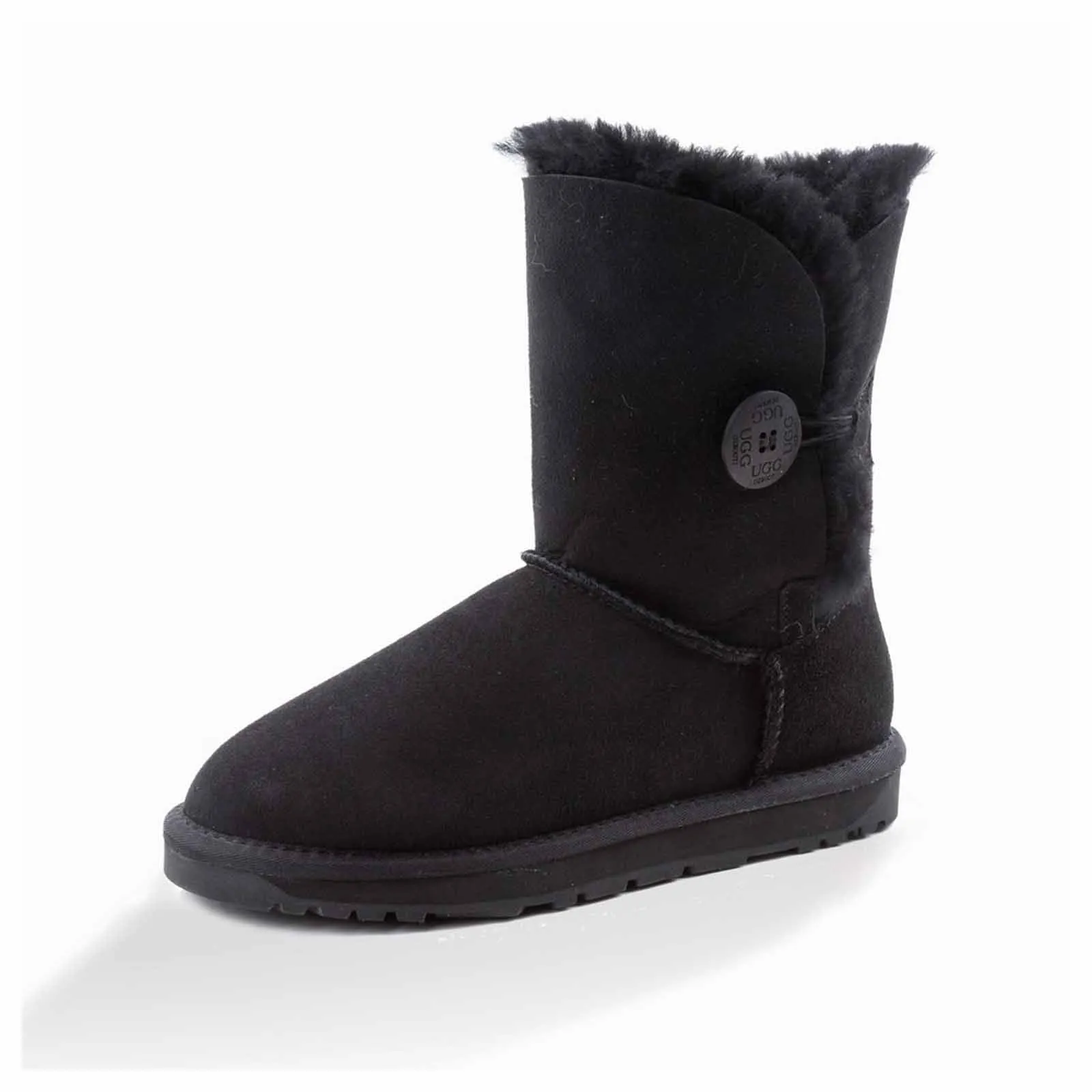 Ugg Boots Classic Short Button Black 41