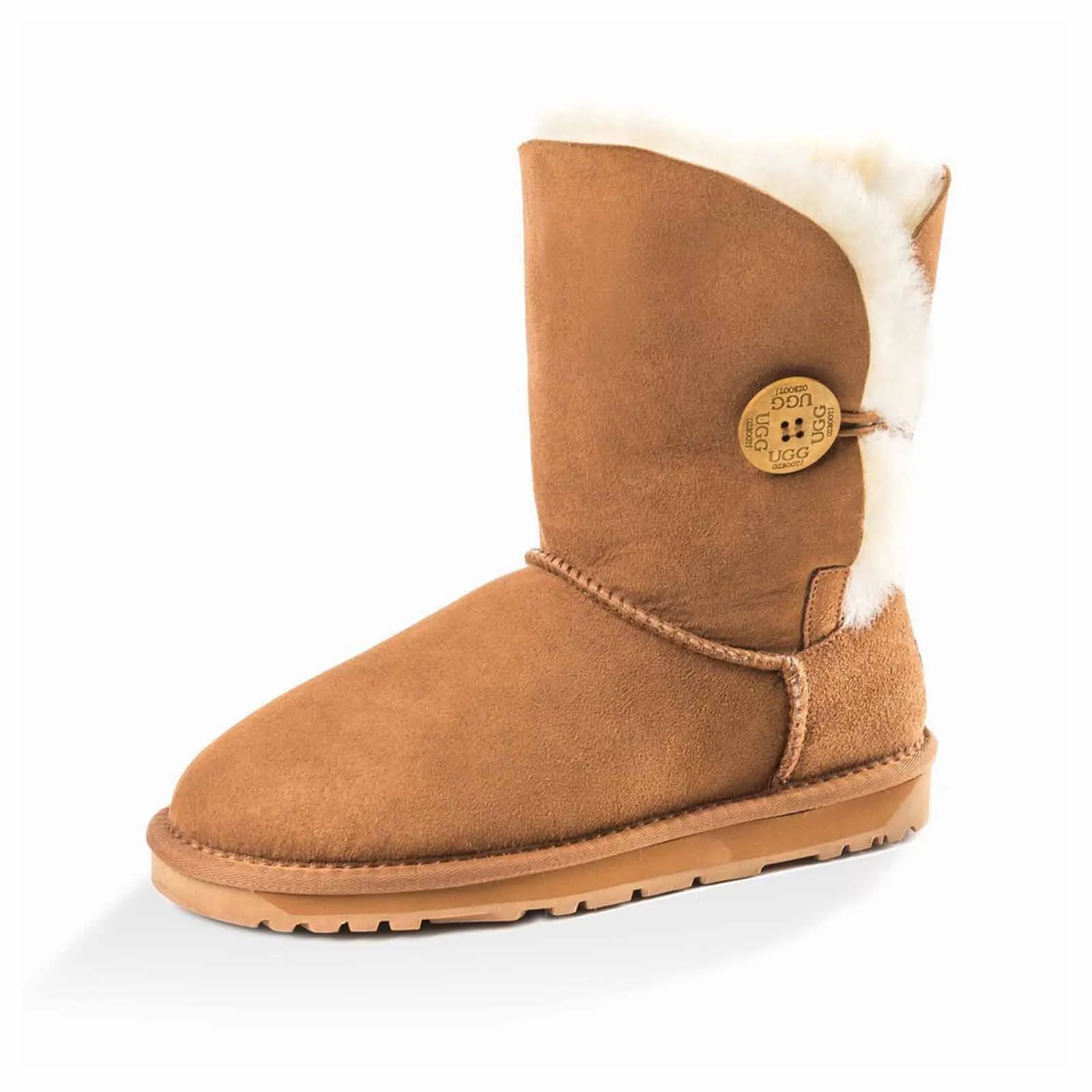 Ugg Boots Classic Short Button Chestnut 40