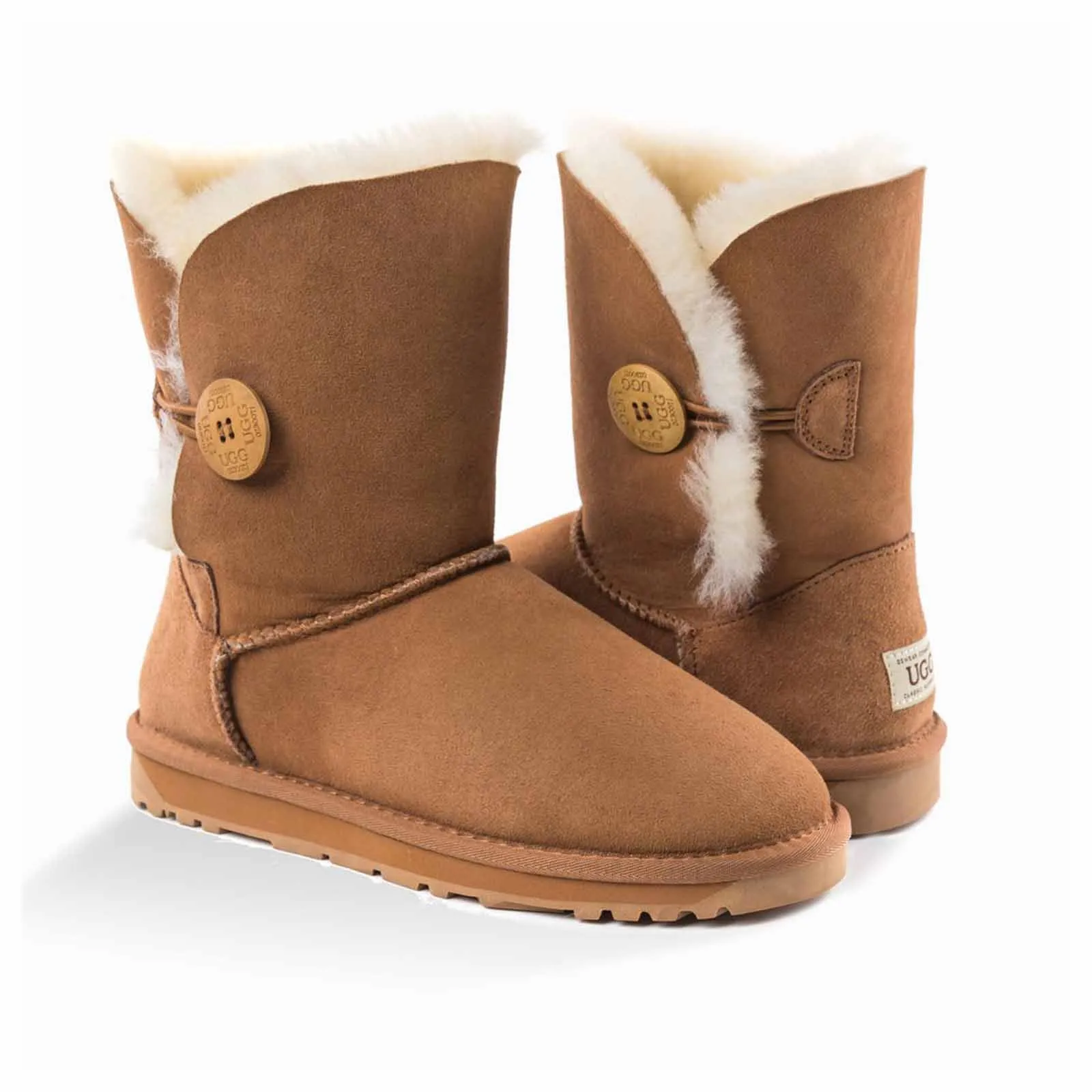 Ugg Boots Classic Short Button Chestnut 40