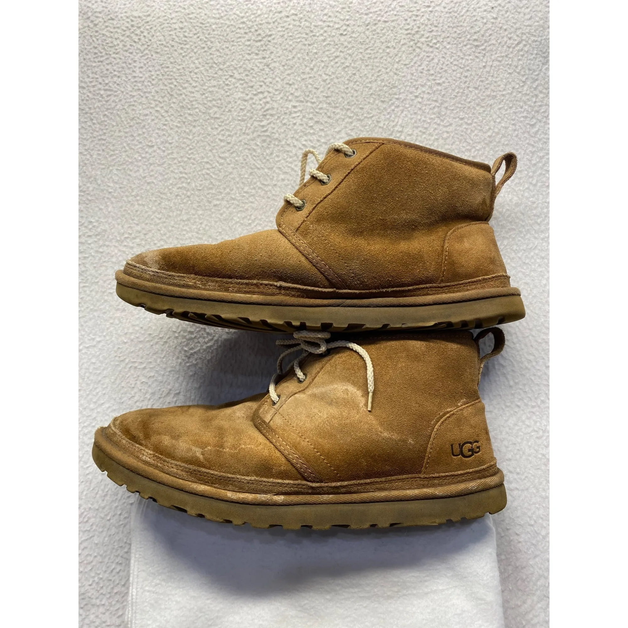 UGG Mens Suede Shearling Lined Lace-Up Chukka Boots #7271