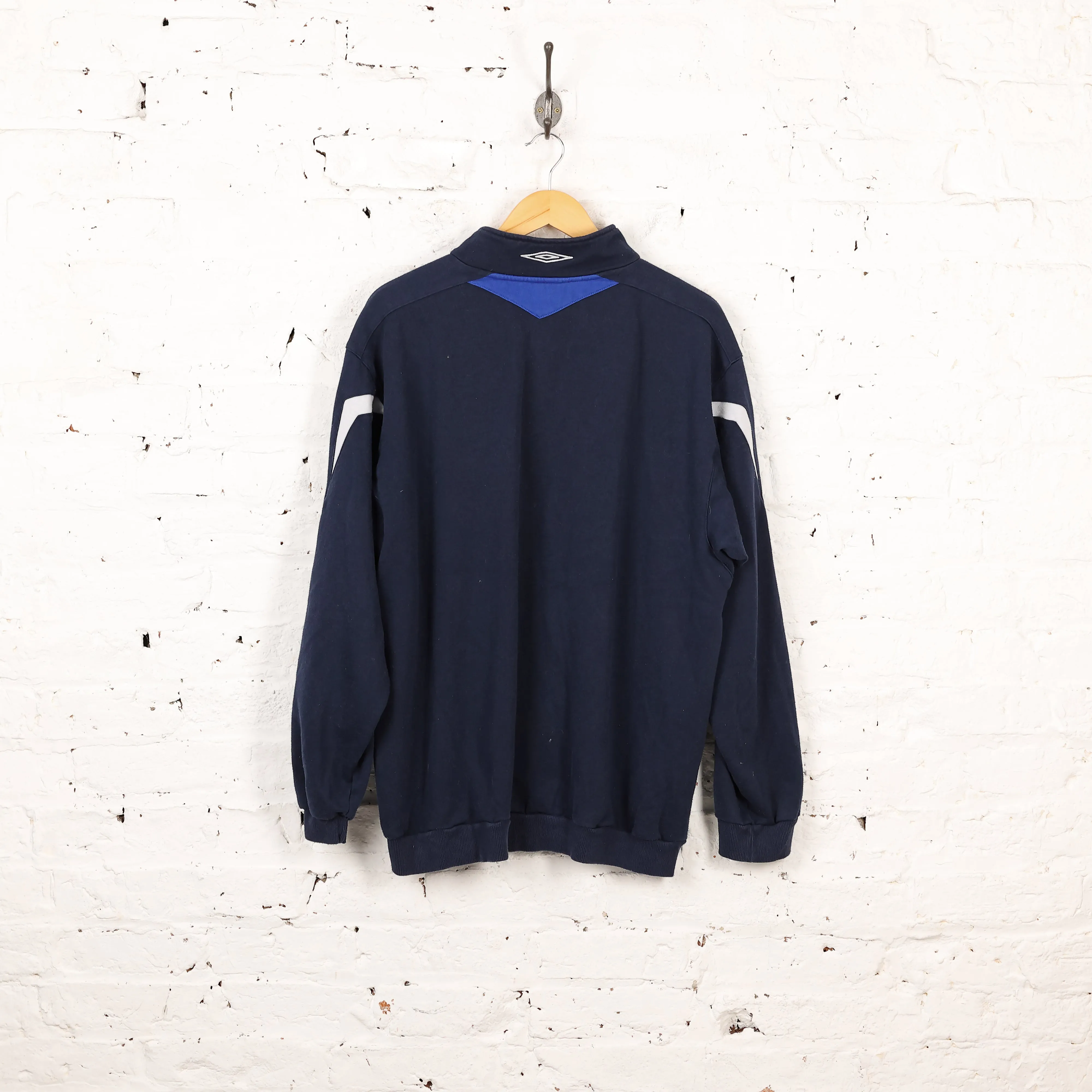 Umbro Chelsea 1/4 Zip Sweatshirt - Blue - XXL